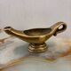 Brass catch-all / ashtray – vintage Aladdin lamp shape