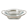 Large glass and silver-plated salad bowl, 1950