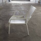 Vintage garden metal armchair