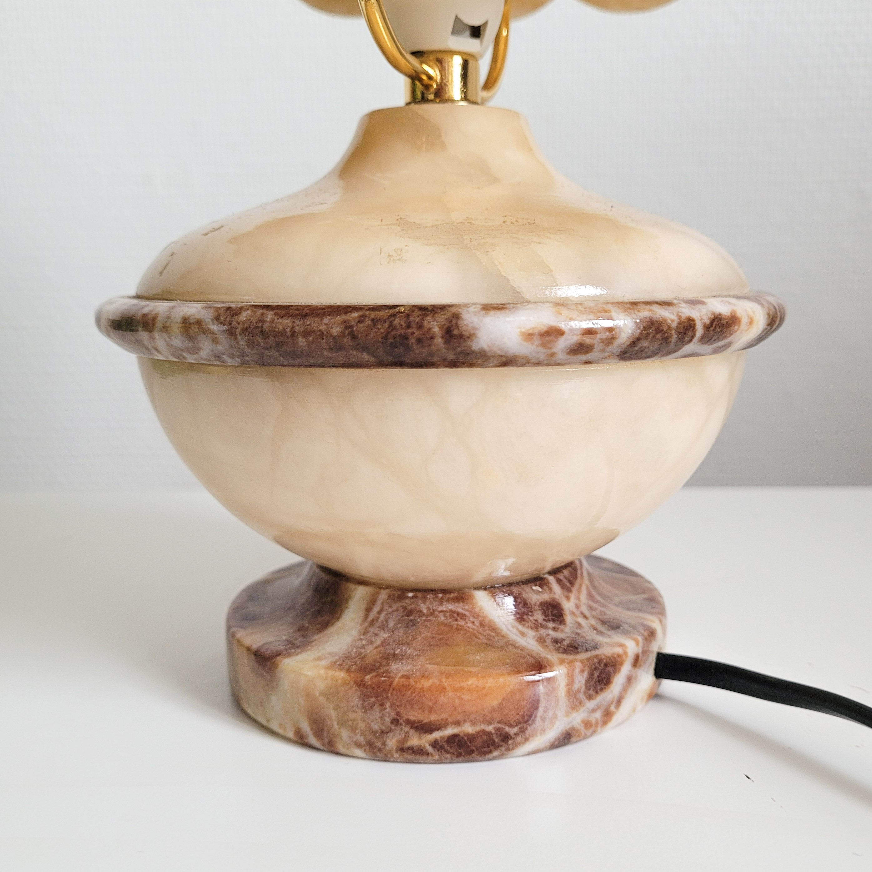 Vintage marble and alabaster lamp