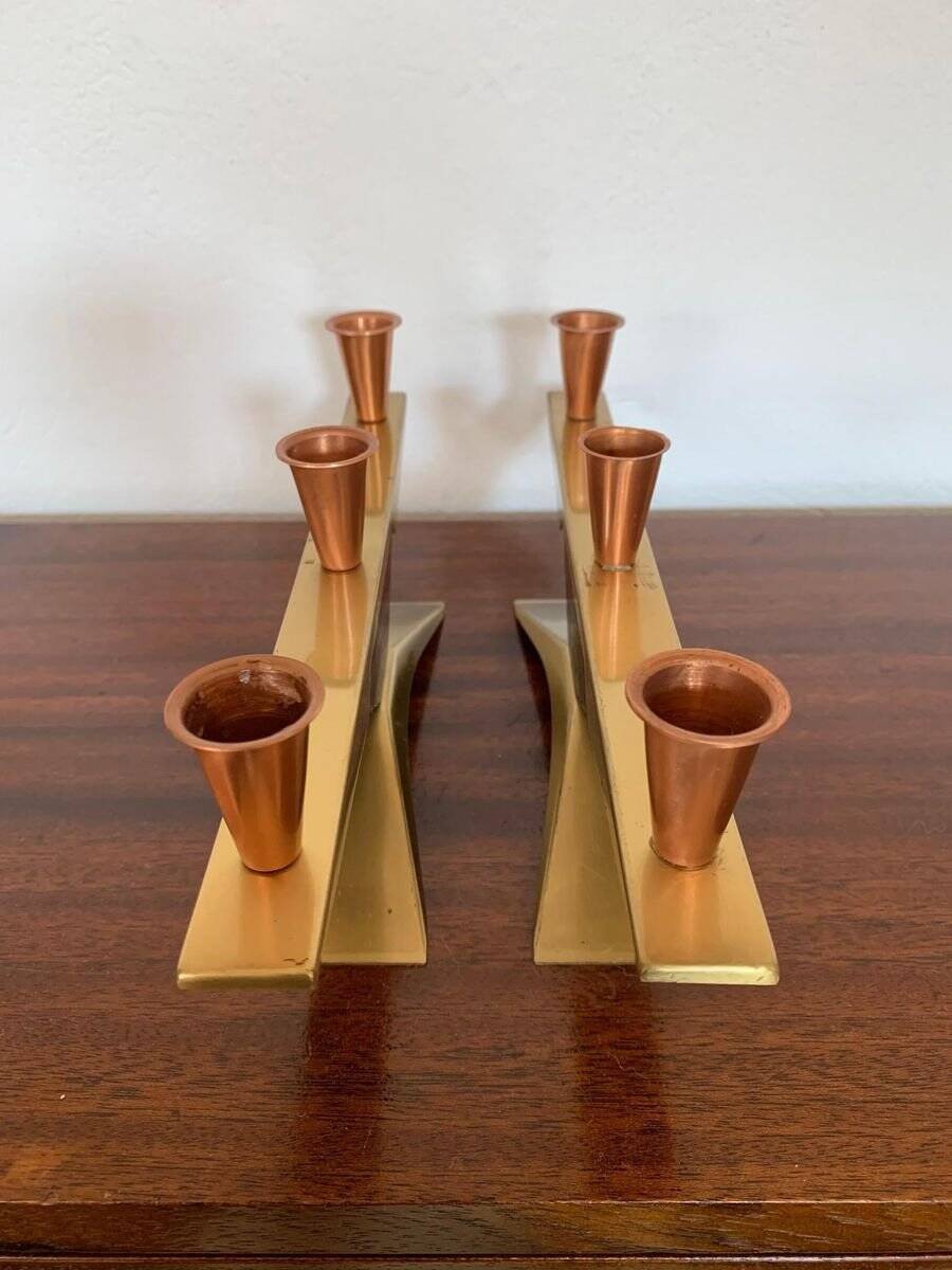 Danish candlesticks, 1960s, set of 2