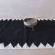 Minimalist Black Kilim Rug - 282 x 171 cm