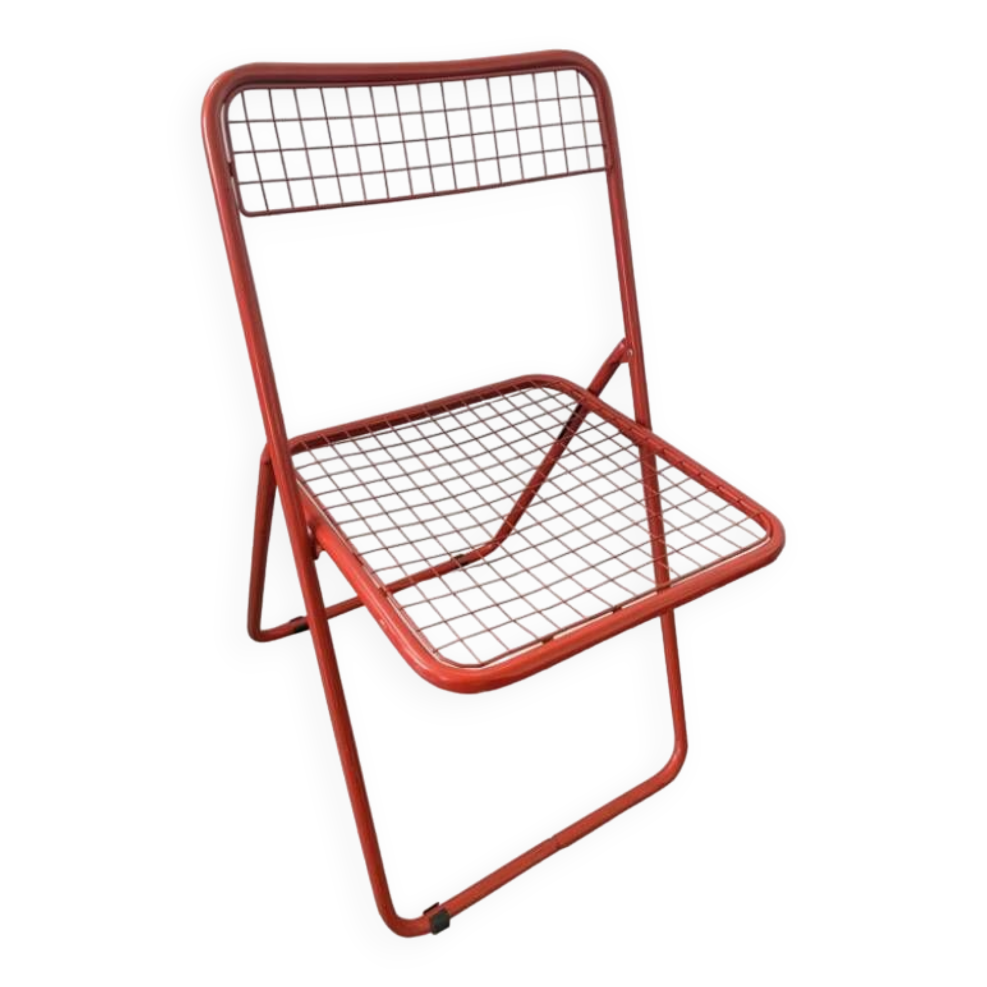Ted Net folding chair red Niels Gammelgaard