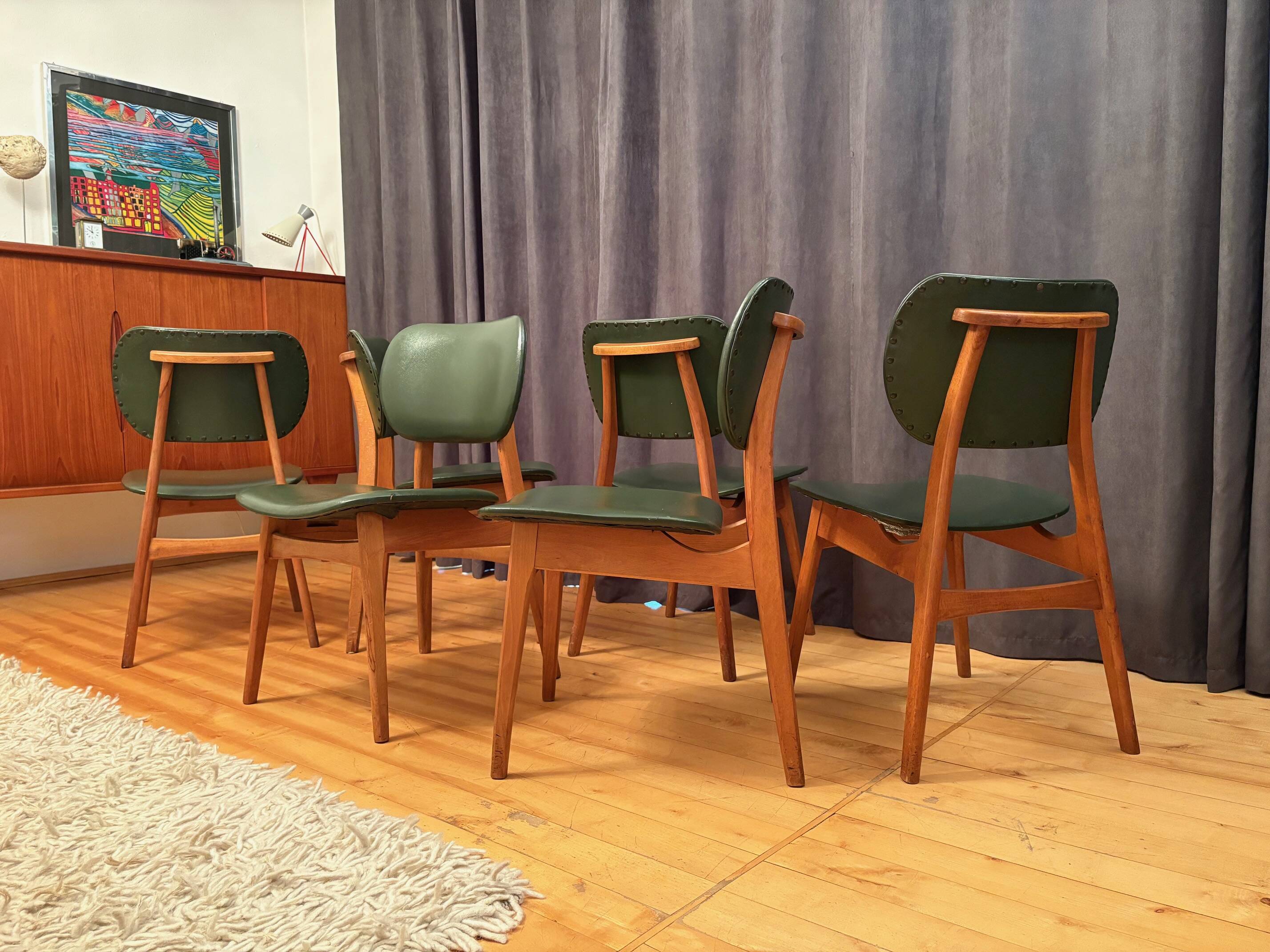 Set of six chairs, 1960s