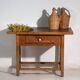 Table de cuisine ancienne en bois massif – Europe centrale, vers 1920
