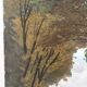 Vue sur le village, huile sur toile
