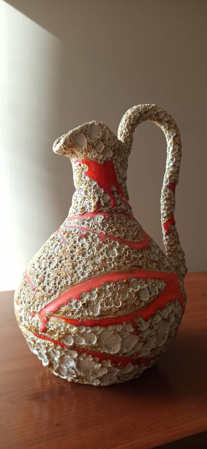 Ceramic vase from Vallauris, 70's