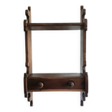 Wooden wall shelf