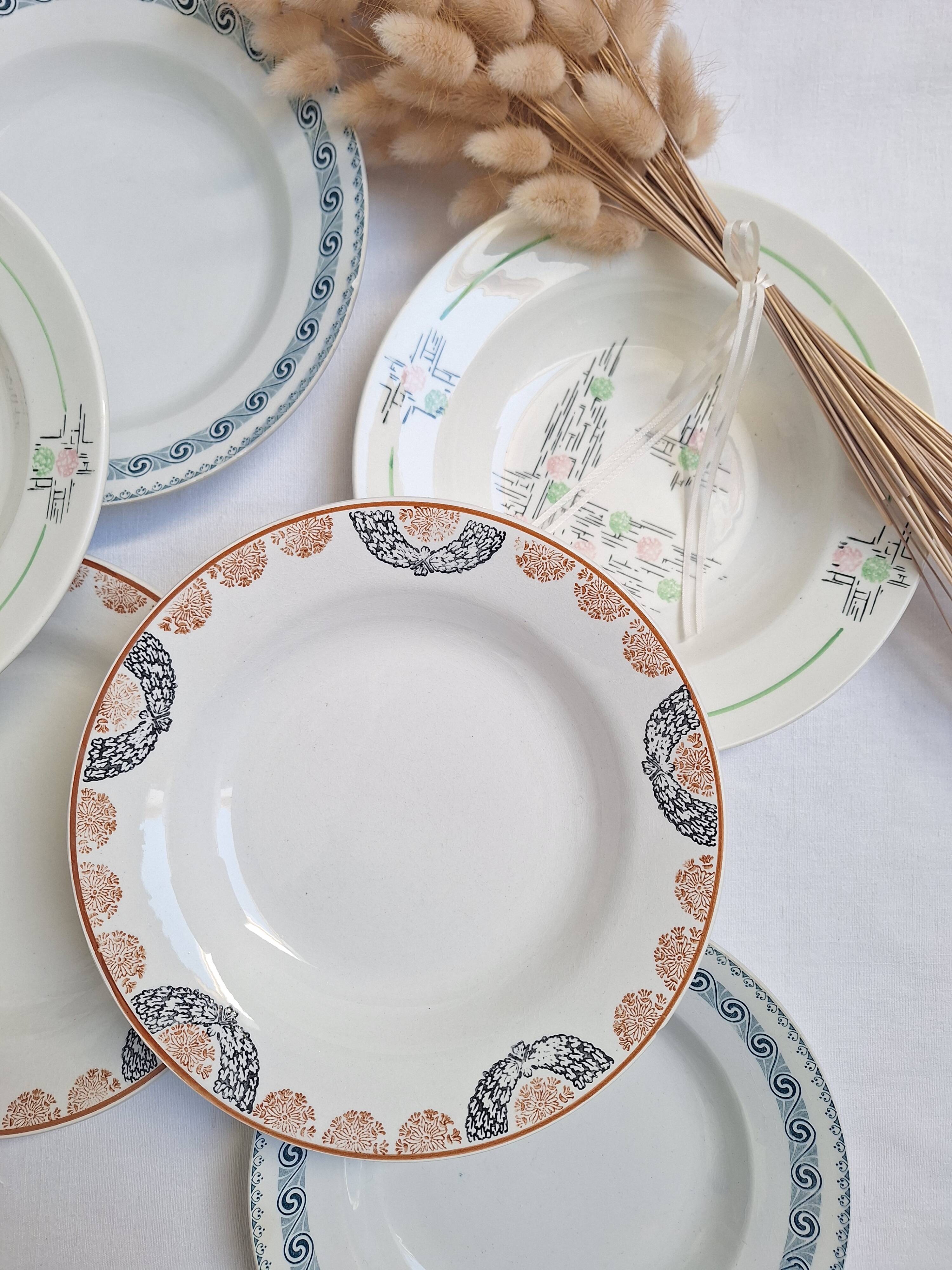 Assiettes creuses HBCM, St Amand