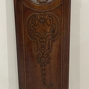 Clock door carved and openwork wood