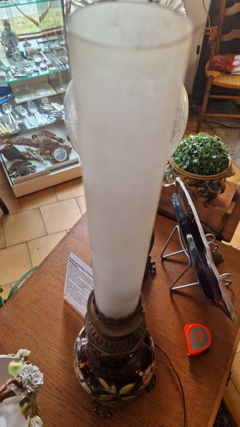 Pair of art nouveau lamps