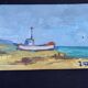 Beautiful signed seascape painting 33 x 24