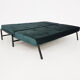 Green velvet daybed Netherlands 1950