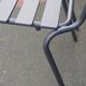 Suite of 8 steel bistro chairs