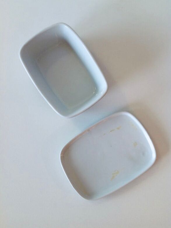 Scandinavian vintage butter dish