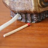 Sandstone lamp base, Willi Fischer, Ego Stengods, Sweden, 1960