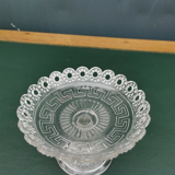 Coupelle bonbonnière verre moulé pressé