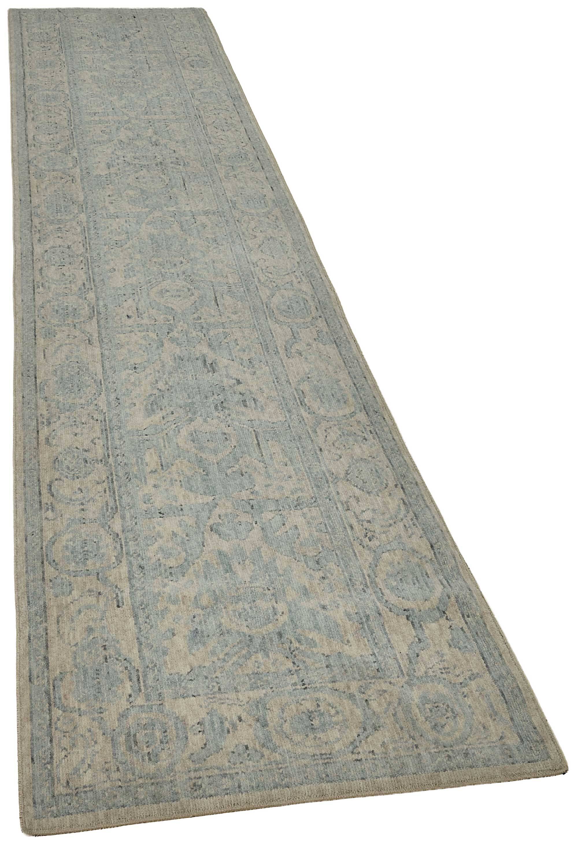 Turkish Handcrafted Loom Oushak Rug 74 cm x 352 cm