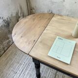 Oval pine farm table with 2m extensions