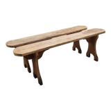 Pair of wooden benches