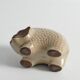 Scandinavian Modern zigzag patterned Earthenware Hedgehog, 1960s