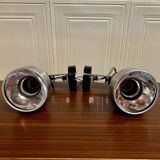 Pair of modular wall lights Scandinavian design 1960.