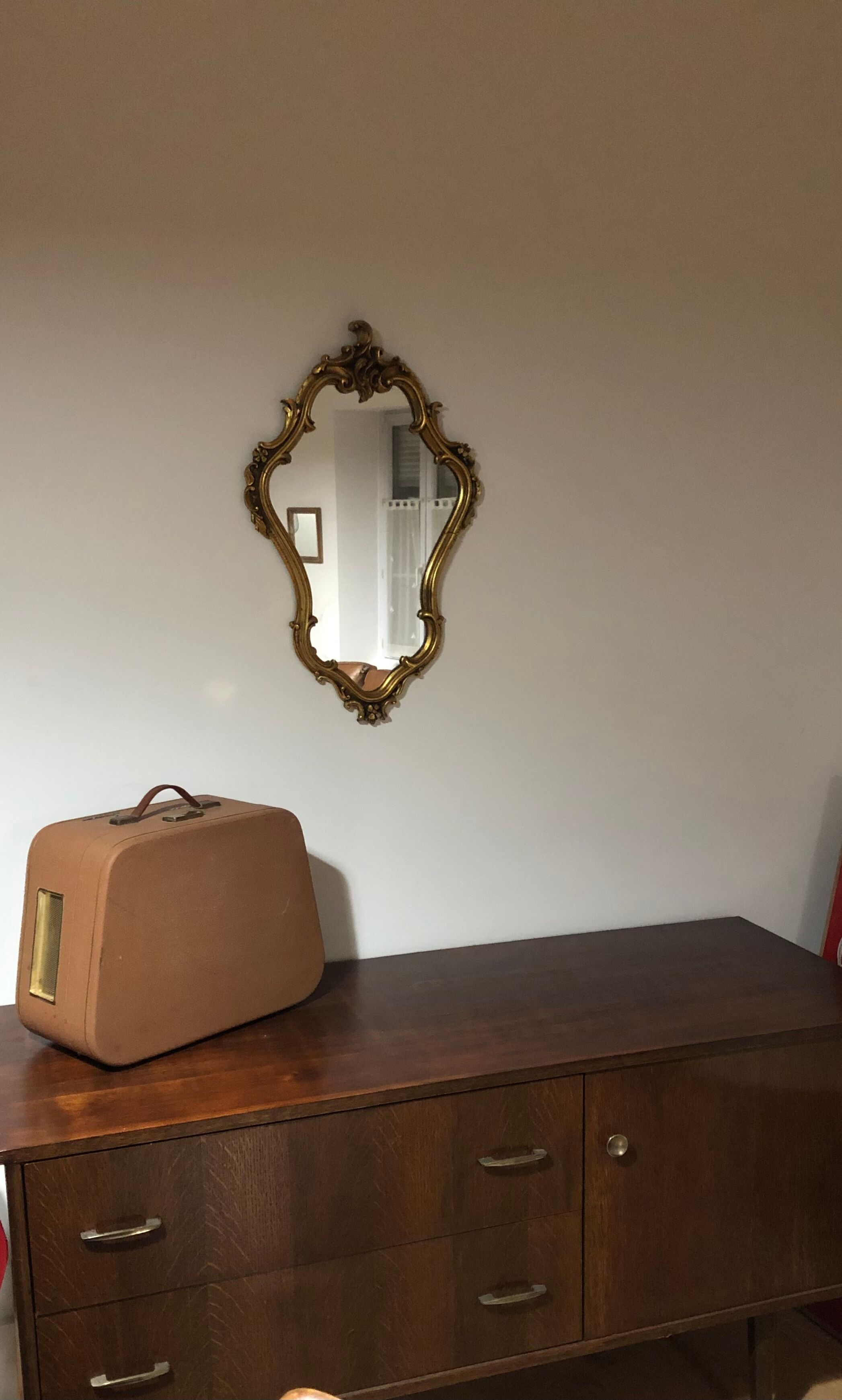 Baroque golden mirror 41x63cm