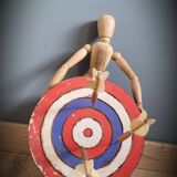 Shooting target with 3 arrows