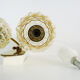 Graewe vintage wall applique double lights, amber bubble glasses. Year 50 60