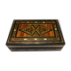 Boite en marqueterie de bois