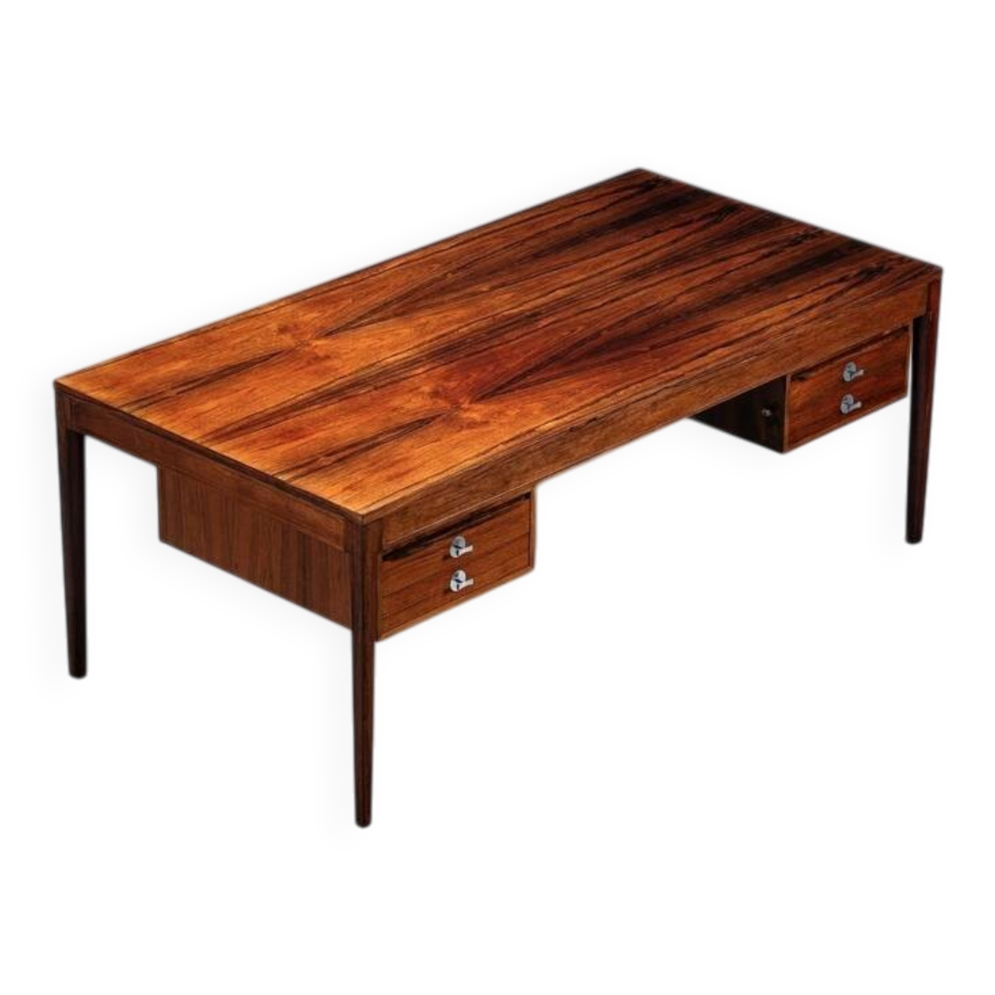 Finn Juhl FD-951 “Diplomat” desk in rosewood France & Son Denmark 1960