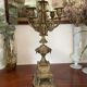 Old baroque bronze chandelier