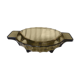 Art deco trinket bowl in smoked glass