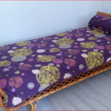 Vintage rattan sofa bed