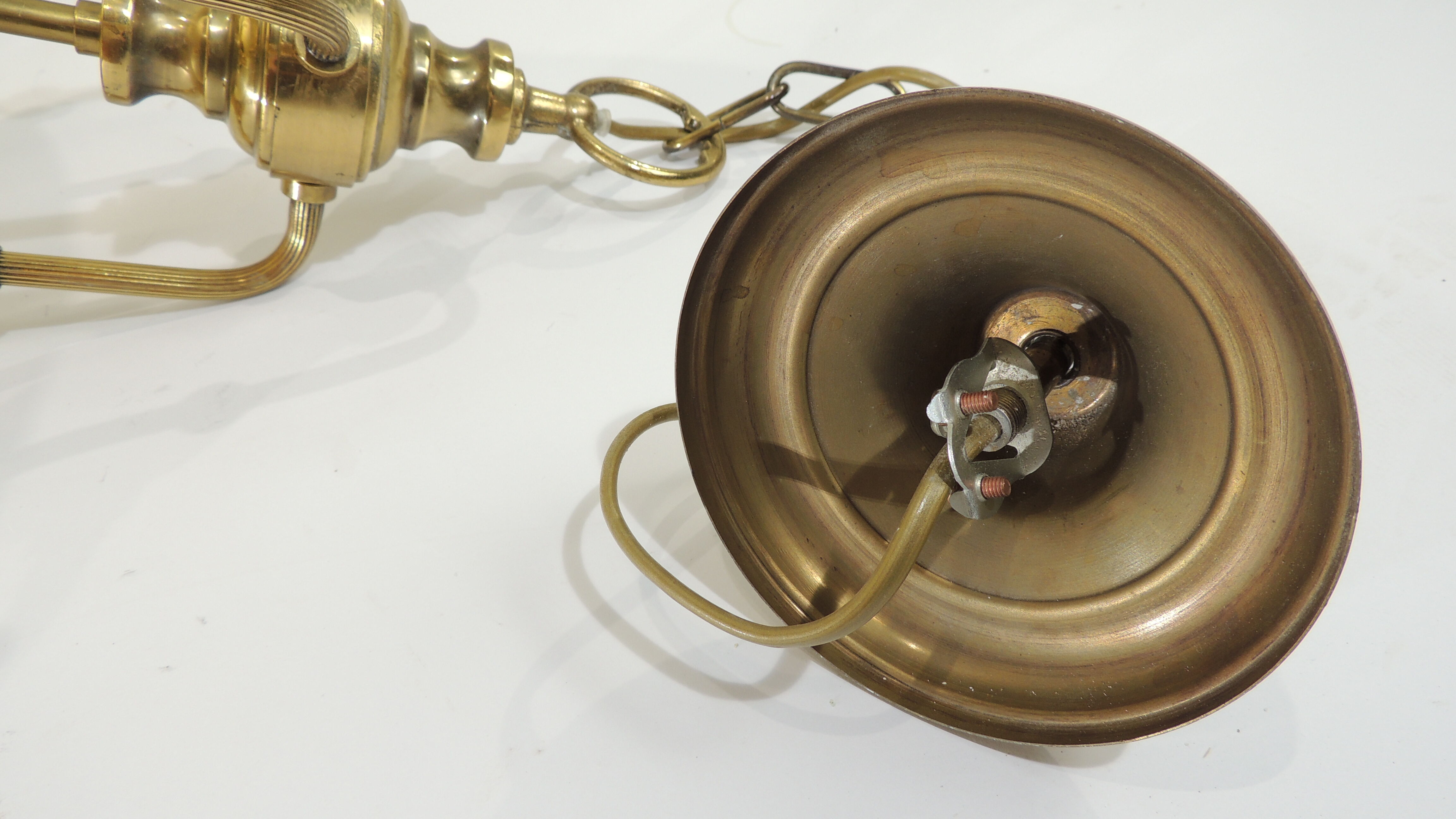 Glass and brass / vintage suspension