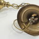 Suspension verre et laiton vintage