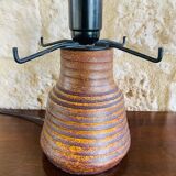 Vintage stoneware table lamp by Accolay, 70s