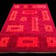 Large Vintage 1970s Pure Virgin Wool Rug