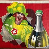 Original poster "Requiring a Fearful" Aperitif, Bistrot 160x240cm 1925