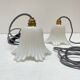 Paire de lampes baladeuses tulipe vintage