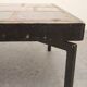 Mid century modernist rectangular coffee table with ceramic tiles top