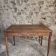 French antique writing desk in walnut, Louis XVI style, late 19th century, circa 1880–1900.