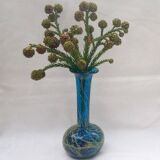Mdina Glass Bud Vase Malta  by Michael Harris  Hand Blown MCM Signed