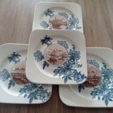 Square plates iron earth