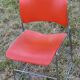 Pair of chairs by David Rowland, US Design, 1976, red metal and chrome