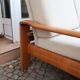 Scandinavian sofa in oak and wool from the 60s