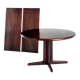 Scandinavian dining table with two extensions.Gudme Mobelfabrik. Rosewood. Denmark, 1960s