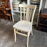 Beige bent beech bistro chair no. 2