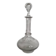 Baccarat crystal gondola decanter, flat ribs, Art Deco 1907