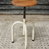 Vintage swivel stool laboratory stool studio stool